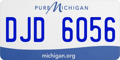 MI license plate DJD6056