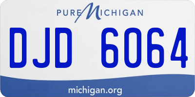 MI license plate DJD6064