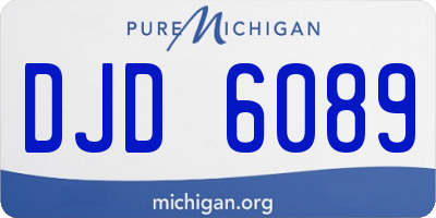 MI license plate DJD6089