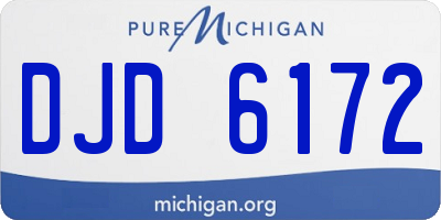 MI license plate DJD6172