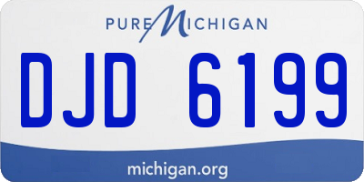 MI license plate DJD6199