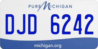 MI license plate DJD6242