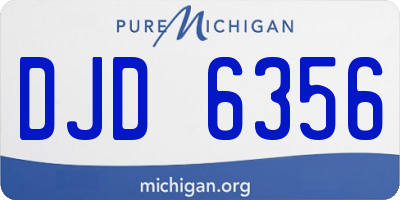 MI license plate DJD6356