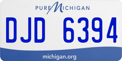 MI license plate DJD6394