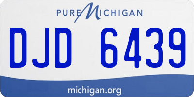 MI license plate DJD6439