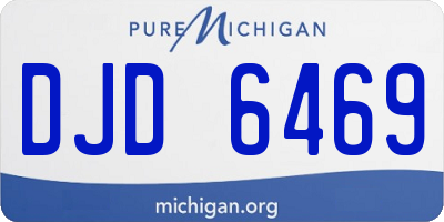 MI license plate DJD6469
