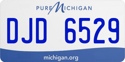 MI license plate DJD6529