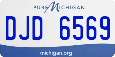 MI license plate DJD6569