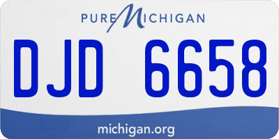 MI license plate DJD6658