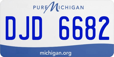 MI license plate DJD6682
