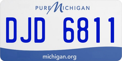 MI license plate DJD6811