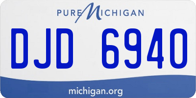 MI license plate DJD6940
