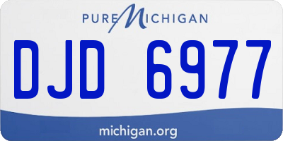 MI license plate DJD6977