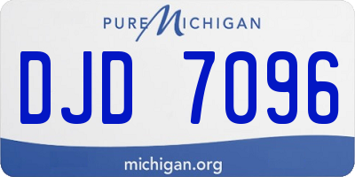 MI license plate DJD7096