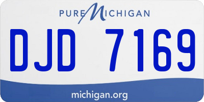 MI license plate DJD7169