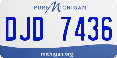MI license plate DJD7436