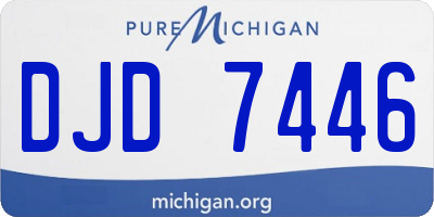 MI license plate DJD7446