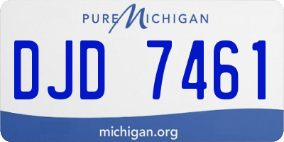 MI license plate DJD7461