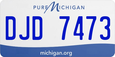MI license plate DJD7473