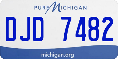 MI license plate DJD7482