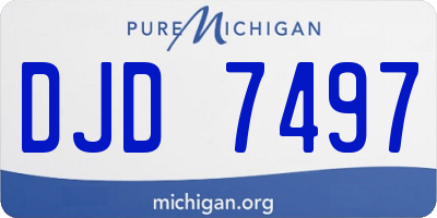 MI license plate DJD7497