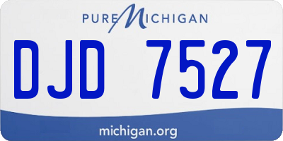 MI license plate DJD7527