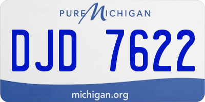 MI license plate DJD7622