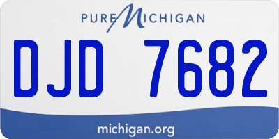 MI license plate DJD7682