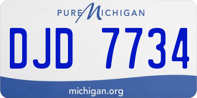 MI license plate DJD7734