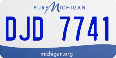 MI license plate DJD7741