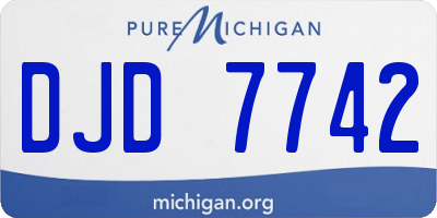 MI license plate DJD7742