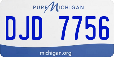 MI license plate DJD7756