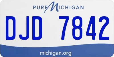 MI license plate DJD7842