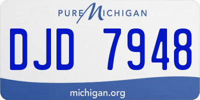 MI license plate DJD7948