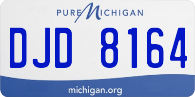 MI license plate DJD8164