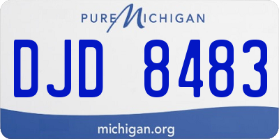 MI license plate DJD8483