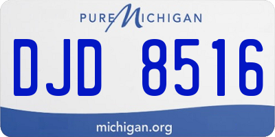 MI license plate DJD8516
