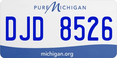 MI license plate DJD8526