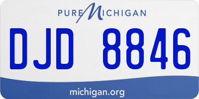 MI license plate DJD8846