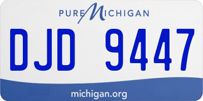 MI license plate DJD9447