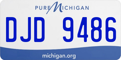 MI license plate DJD9486