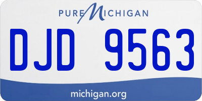 MI license plate DJD9563