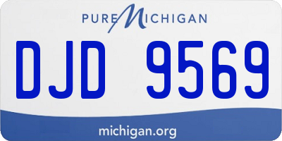 MI license plate DJD9569