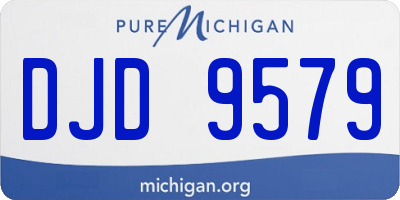 MI license plate DJD9579