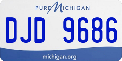 MI license plate DJD9686