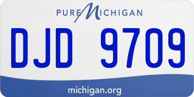 MI license plate DJD9709