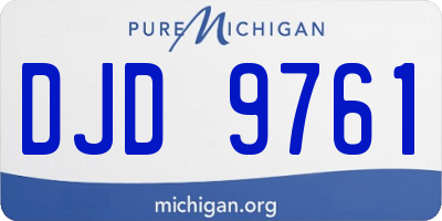 MI license plate DJD9761