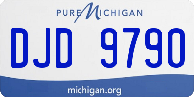 MI license plate DJD9790