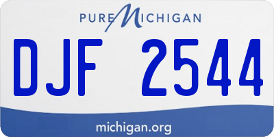 MI license plate DJF2544
