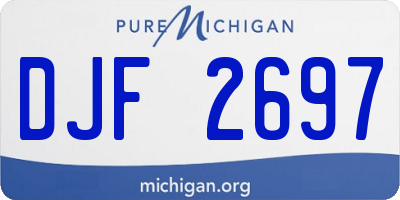 MI license plate DJF2697